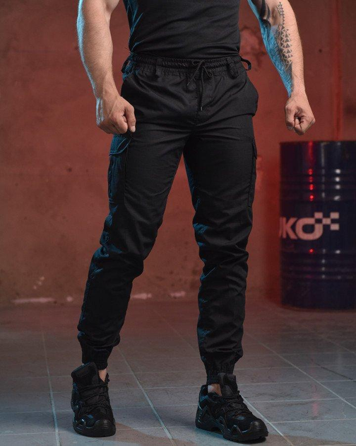 Армейские мужские штаны на резинке Bandit 2XL черные (11470) - изображение 1