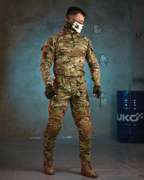 Тактический штурмовой костюм с наколенниками штаны+убакс XL мультикам (87530) - изображение 1