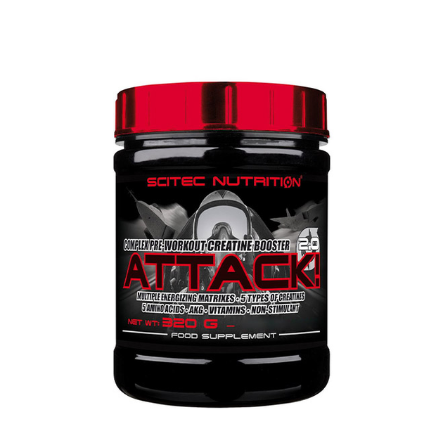 Креатин Attack, 320 грамм Вишня Scitec Nutrition 000288422 – фото ...