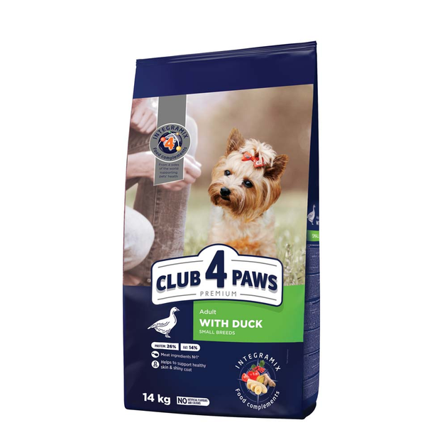 Сухой корм для взрослых собак малых пород Club 4 Paws Premium 14 кг ...