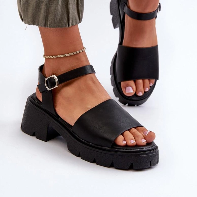 Жіночі сандалії Dottiassa 39 Чорні (5905677149890) - зображення 2