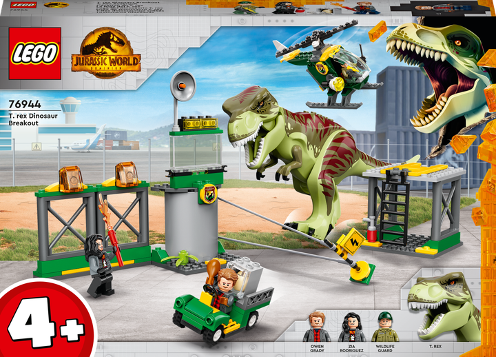 Конструктор LEGO Jurassic World Втеча Тиранозавра 140 деталей (76944) (955555905463491) - Уцінка - зображення 1