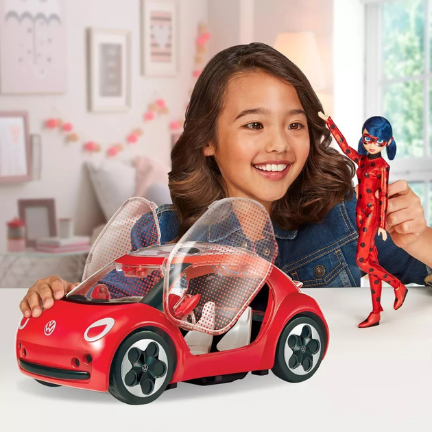 Автомобіль Miraculous Леді Баг Volkswagen E-Beetle (0043377506690) - зображення 7