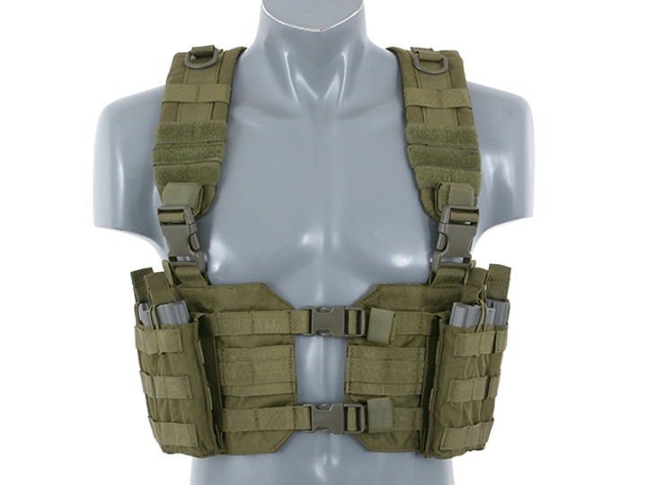 Розвантажувальний жилет 8Fields Chest Harness Split Front Olive - зображення 1