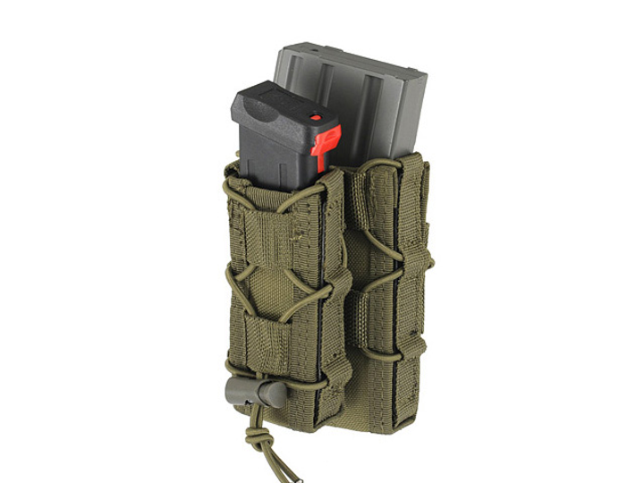 Підсумок 8Fields Molle Combo Rifle/Pistol Mag Speed Pouch Olive - зображення 1