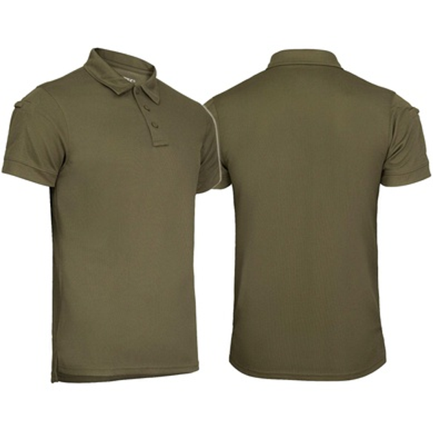 Футболка поло термоактивна MIL-TEC Tactical Polo Quickdry Олива L - зображення 1