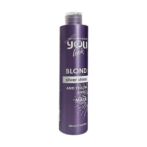 Маска для нейтрализации желтизны You look Professional Blond Silver Shine Anti Yellow Effect Mask 250 мл - Фото 1 Маска для нейтрализации желтизны You look Professional Blond Silver Shine Anti Yellow Effect Mask 250 мл - изображение 1