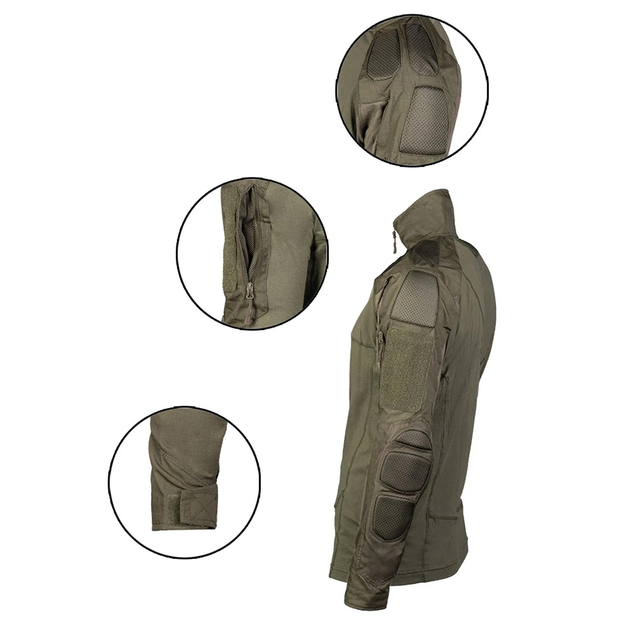 Сорочка бойова MIL-TEC Combat Shirt Chimera Розмір 2XL Олива (10516301-906) - зображення 2