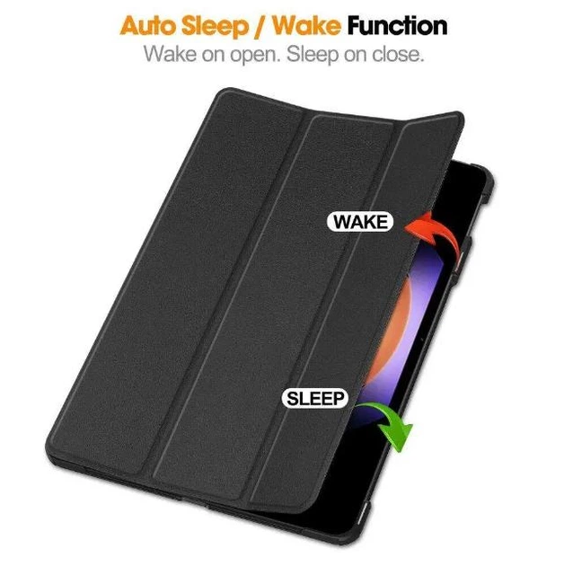 Чехол Smart Case на Xiaomi Pad 6s Pro (12.4") / чехол для планшета с функцией подставки / (розовый) - Фото 4 Чехол Smart Case на Xiaomi Pad 6s Pro (12.4") / чехол для планшета с функцией подставки / (розовый) - изображение 4