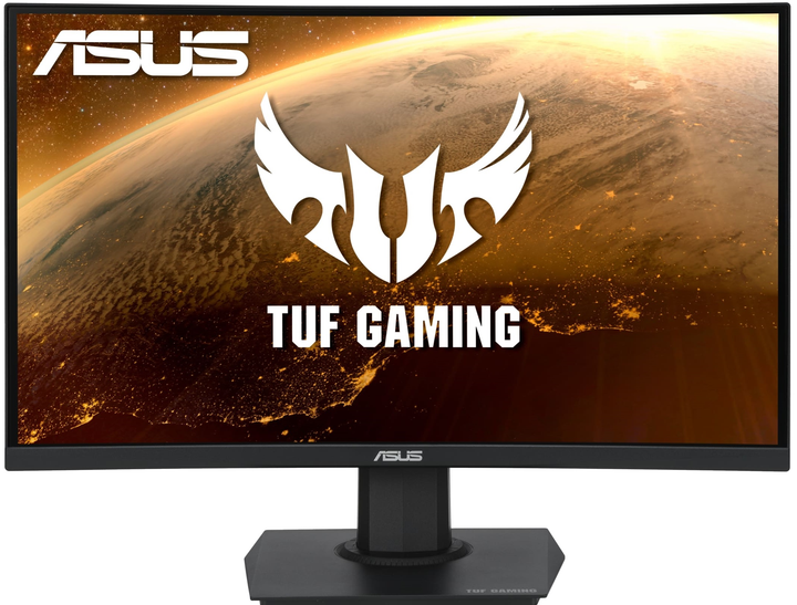 Монітор Asus 23.6" TUF Gaming VG24VQE 2xHDMI, DP, VA, 165Hz, 1ms, CURVED, FreeSync (90LM0575-B01170) - изображение 2