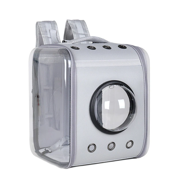 Рюкзак - переноска для домашних животных CosmoPet CP-28 39 x 30 x 30 см Серый - изображение 3
