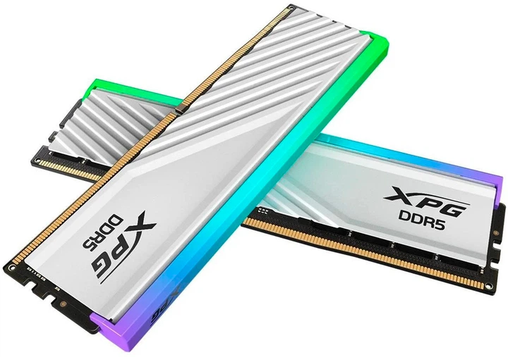 Оперативна пам'ять ADATA DDR5-6400 32768MB PC5-51200 (Kit of 2x16384) XPG Lancer Blade RGB White (AX5U6400C3216G-DTLABRWH) - Фото 3 Оперативна пам'ять ADATA DDR5-6400 32768MB PC5-51200 (Kit of 2x16384) XPG Lancer Blade RGB White (AX5U6400C3216G-DTLABRWH) - зображення 3