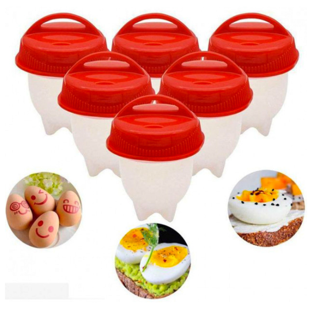 Cиликоновые формы для варки яиц без скорлупы Silicone Egg Boil яйцеварка комплект 6шт - Фото 9 Cиликоновые формы для варки яиц без скорлупы Silicone Egg Boil яйцеварка комплект 6шт - зображення 9