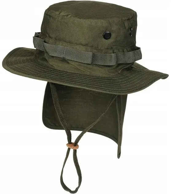 Панама Sturm Mil-Tec British Boonie Hat with Neck Flap R/S L Olive - изображение 1