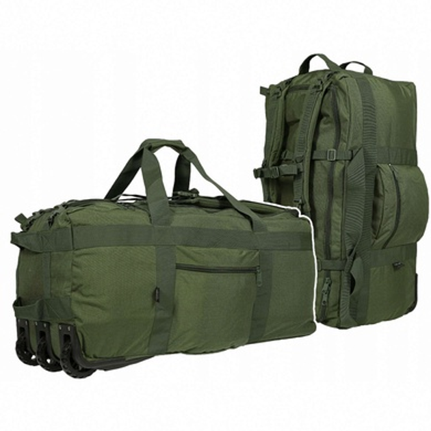 Сумка-рюкзак на колесах MIL-TEC Combat 118л Оливковая - изображение 1