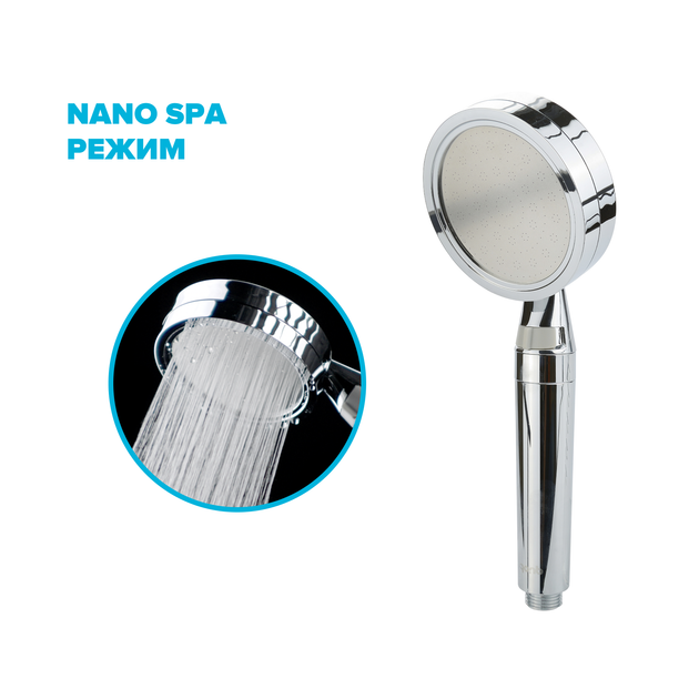 Водосберегающая душевая лейка DROP SPA1F-NANO100 с NANO SPA потоком - Экономия 66% - изображение 2