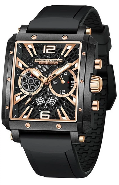 Мужские часы Pagani Design PD-1725 Black-Black - изображение 2