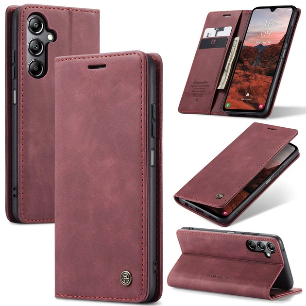Чехол книжка с магнитом Samsung Galaxy A05s A057 CaseMe Wine (35390-42) - Фото 1 Чехол книжка с магнитом Samsung Galaxy A05s A057 CaseMe Wine (35390-42) - изображение 1