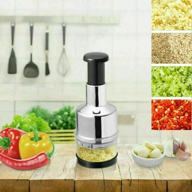 Ручний подрібнювач для кухні, Багатофункціональний подрібнювач овочів, часнику, цибулі, горіхів - Фото 7 Ручний подрібнювач для кухні, Багатофункціональний подрібнювач овочів, часнику, цибулі, горіхів - зображення 7