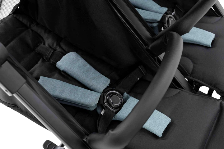 Коляска для дитини прогулянкова FreeON Active TWIN чорно-зелена - зображення 8
