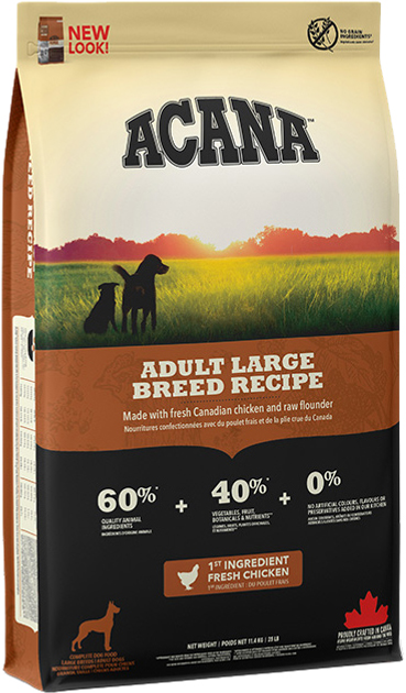 Sucha karma dla dorosłych psów dużych ras ACANA Adult Large Breed Recipe 11.4 kg (ACA017e) - obraz 1