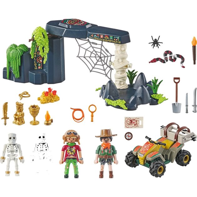 Zestaw do zabawy z figurkami Playmobil Sports and Action Jungle Treasure Hunters 72 elementa (4008789714541) - obraz 2