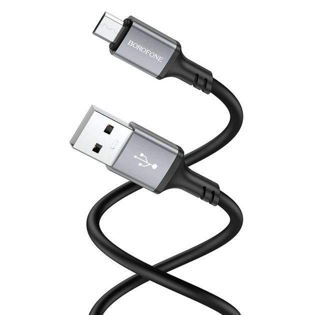 USB Borofone BX83 Silicone Micro 2.4A Цвет Белый - Фото 5 USB Borofone BX83 Silicone Micro 2.4A Цвет Белый - изображение 5