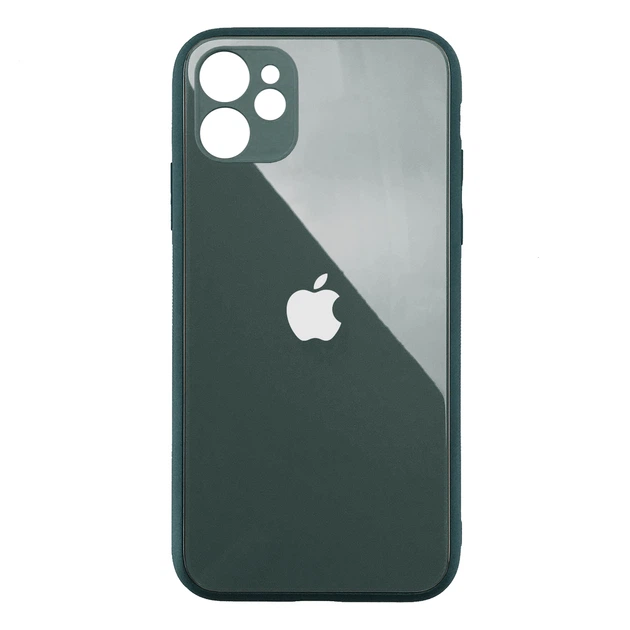 Чохол для iPhone 12 Mini Glass Pastel Full Camera Pine green - Фото 1 Чохол для iPhone 12 Mini Glass Pastel Full Camera Pine green - зображення 1