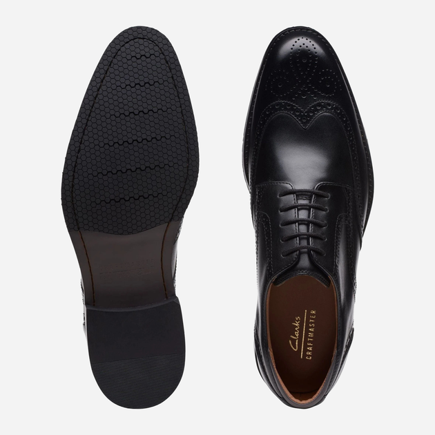 Buty derby męskie Clarks CLA26171452 45 Czarne (5059680993664) - obraz 7