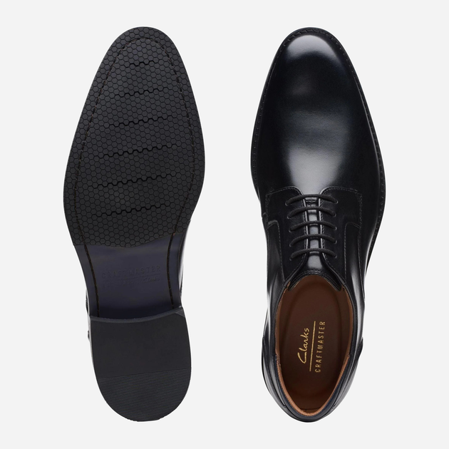 Чоловічі дербі Clarks CLA26171449 44 Чорні (5059680996665) - зображення 7