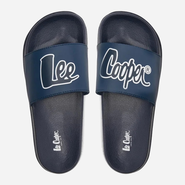 Чоловічі шльопанці для пляжу Lee Cooper LCW-24-42-2481MC 44 28.5 см Синій/Білий (5904292160402) - зображення 5