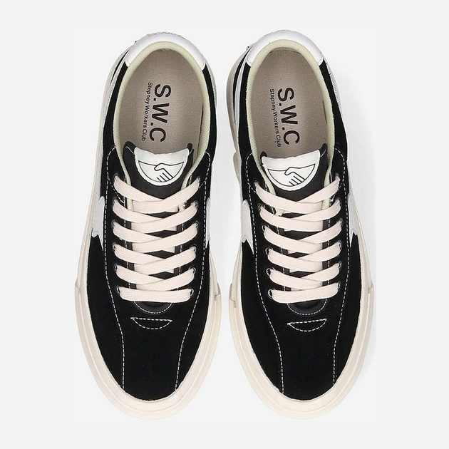 Чоловічі кеди низькі S.W.C Dellow S-Strike Suede YA07035 46 Чорні (5056454524420) - зображення 5