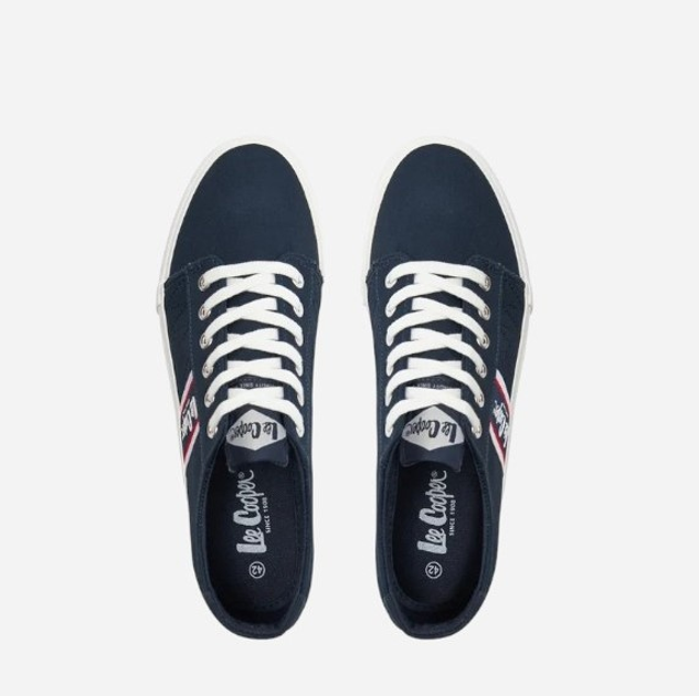 Чоловічі кеди низькі Lee Cooper LCW-24-02-2142 40 26 см Темно-сині (5904292132775) - зображення 6
