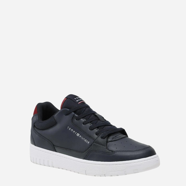 Sneakersy męskie do kostki Tommy Hilfiger THIFM0FM04693DW5 41 Granatowe (8720644410592) - obraz 2