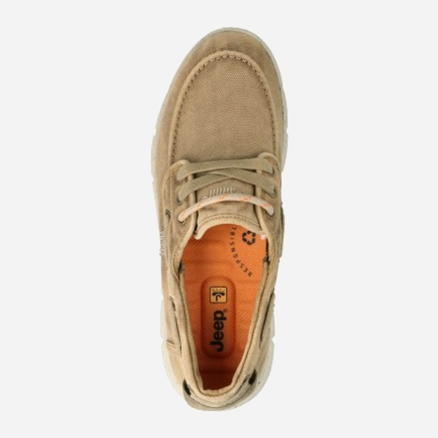 Buty żeglarskie męskie Jeep JM41031A-025 44 (10UK) 29.3 cm Beżowe (8055304804696) - obraz 4