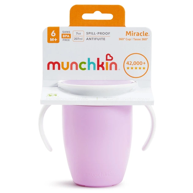 Kubek niekapek Munchkin Miracle 360° 207 ml Fioletowy (5019090516211) - obraz 5
