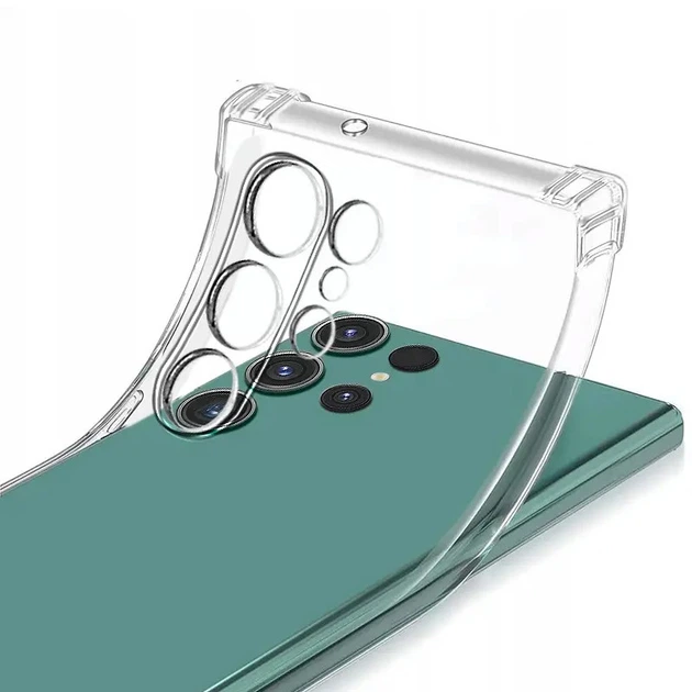 Чохол Samsung Galaxy S23 Ultra Getman Ease Logo Full Camera (посилені кути) Безбарвний (прозорий) - зображення 3