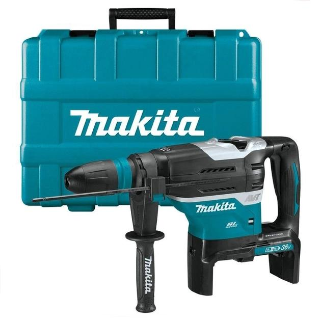 Перфоратор акумуляторний Makita DHR400ZK (LXT, 8.0 Дж, SDS-MAX, AVT, AWS, без акумуляторів та зарядного пристрою) - зображення 1