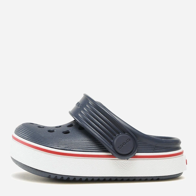 Детские кроксы-сабо для мальчика Crocs Off Court Clog T 208479-4CC 24-25 (C8) Темно-синие (1962653541844_196265354184) - изображение 3
