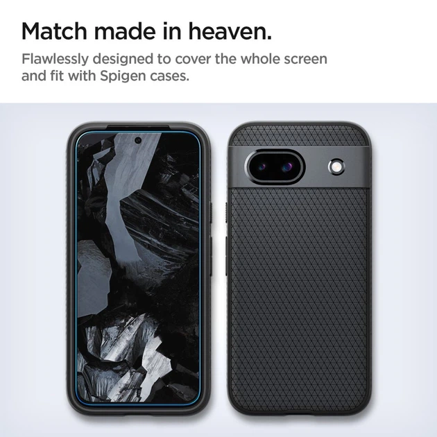 Захисне скло Spigen Glas.tR Align Master 2-pack до Google Pixel 8a Clear (AGL07464) - Фото 7 Захисне скло Spigen Glas.tR Align Master 2-pack до Google Pixel 8a Clear (AGL07464) - зображення 7