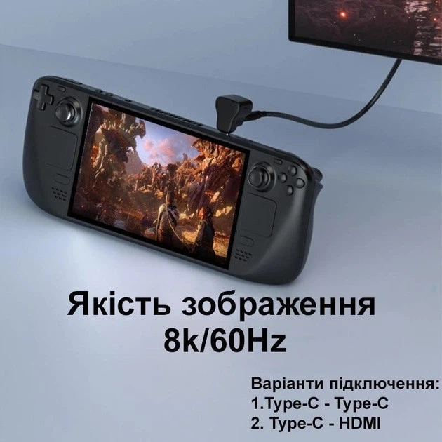 Переходник eXpert адаптер Type-C Male - USB + Type-C 3.1 (F/F) 8K/60Hz 20Gpbs 100W (A-48718) - изображение 4