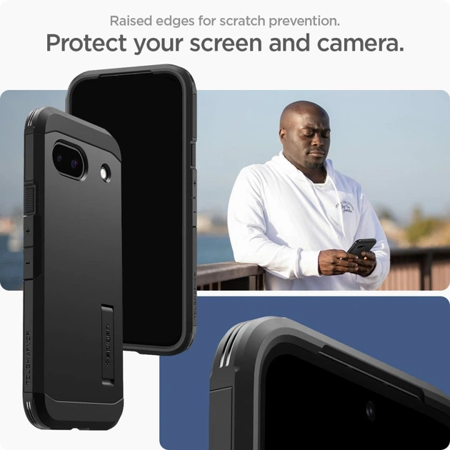 Чехол Spigen Tough Armor для Google Pixel 8a Black (ACS07264) - Фото 6 Чехол Spigen Tough Armor для Google Pixel 8a Black (ACS07264) - изображение 6