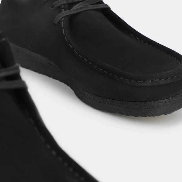 Чоловічі мокасини Clarks Originals Wallabee 26155519 45 Чорні (261555197105) - зображення 4