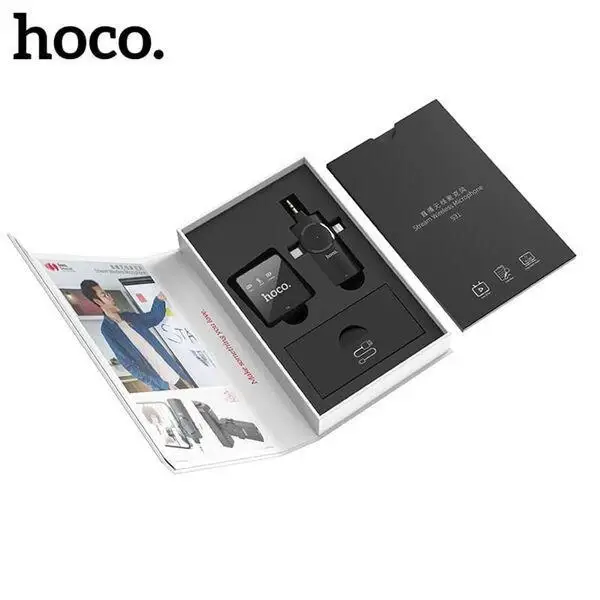 Микрофон - петличка Hoco Stream 3 in 1 беспроводной Grey (S31) - изображение 3