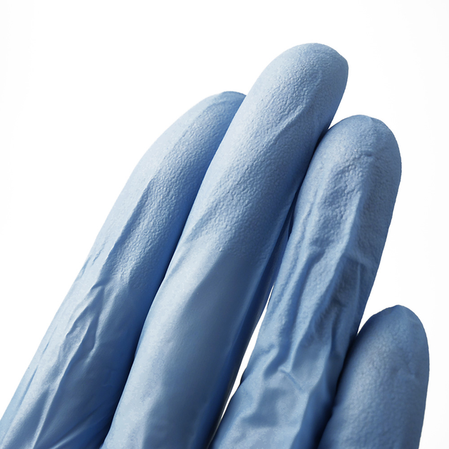 Перчатки нитриловые без талька Safe Touch Slim (набор перчаток), Blue, размер S, 100 шт (0104304) - изображение 2