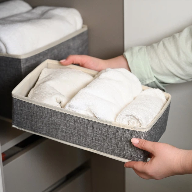 Ящик для хранения MBM HOME TH-28 LIGHT GRAY Светло-серый - изображение 3