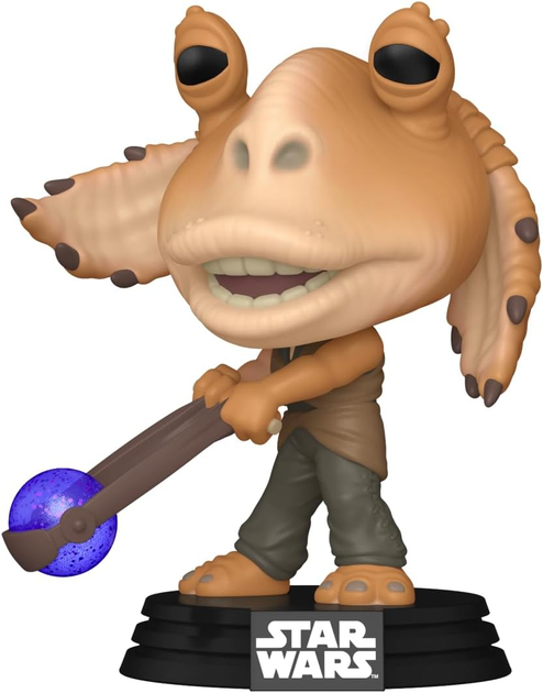 Figurka Funko Pop! Star Wars: Episode 1 - The Phantom Menace 25th Anniversary - Jar Jar Binks with Booma Balls 9.7 cm (5908305248026) - obraz 2