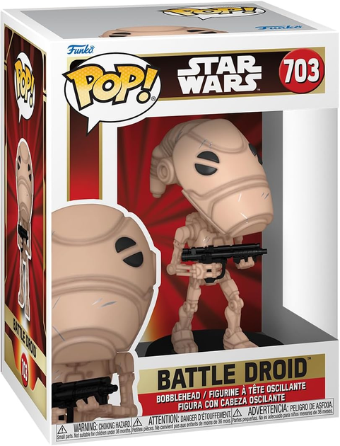 Фігурка Funko Pop! Star Wars: Episode 1 - The Phantom Menace 25th Anniversary - Бойовий дроїд 9.7 см (5908305248019) - зображення 1