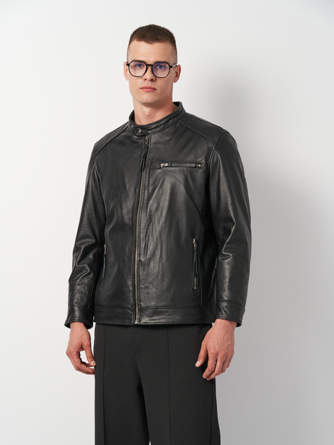 Куртка кожаная мужская Bologgy k101926bl XL Черная (ROZ6501012105) 