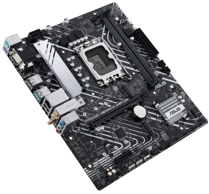 Материнська плата ASUS PRIME H610M-A WIFI D4 (s1700, Intel H610, PCI-Ex16) (90MB1C80-M0EAY0) - зображення 4